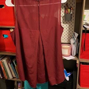 Red wine blouse